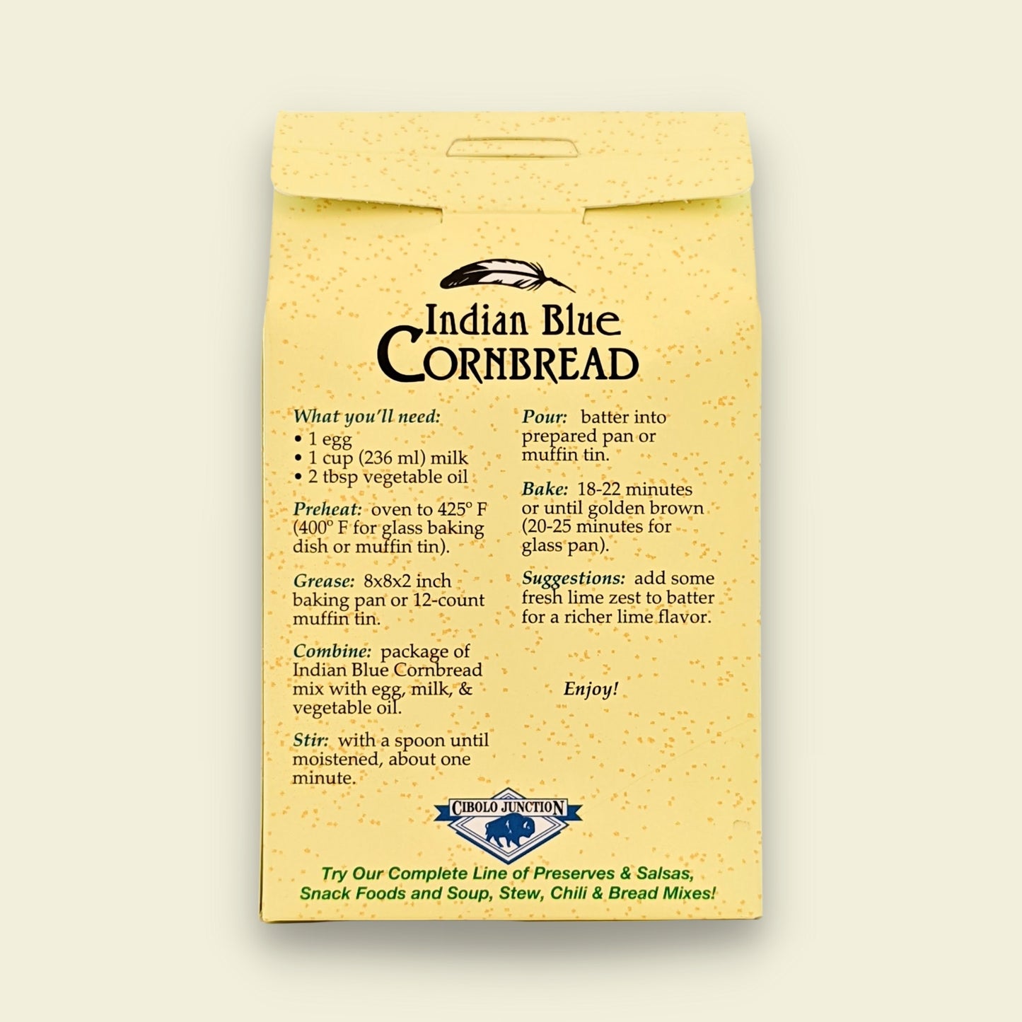 Indian Blue Cornbread Mix (Case of 12)